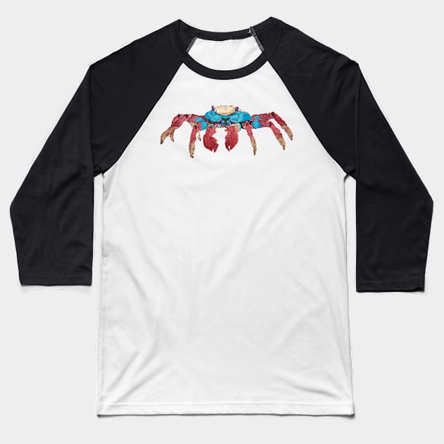 Crab Baseball T-Shirt by amandapwilson